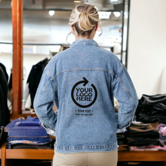 Veste En Jean Ajoutez votre propre logo et vos informations prof