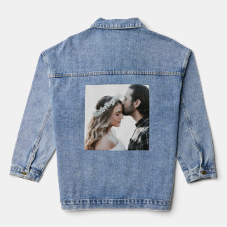 Veste En Jean Ajoutez Votre Propre Photo Personnalisée