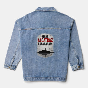 Veste En Jean Alcatraz Revival Club - Satire rétro