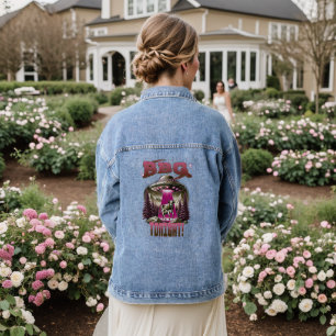Veste En Jean Alien BBQ Enlèvement de vache Plaisanterie