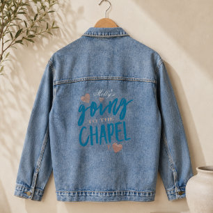 Veste En Jean Aller à la Chapelle Future Mariée