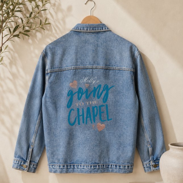 Veste En Jean Aller à la Chapelle Future Mariée (Going to the Chapel Bride to Be Denim Jacket)