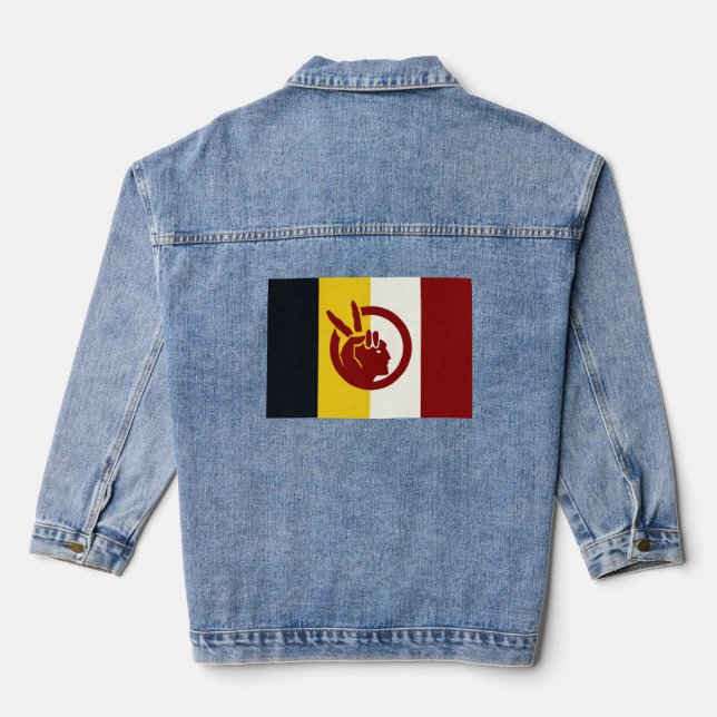 Veste En Jean American Indian Movement  (Verso)