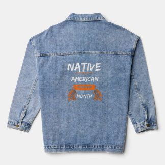 Veste En Jean Amérindien du mois du patrimoine Denim Jacket