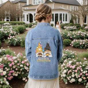 Veste En Jean Amis comme Gnome Un Autre Typographie Femmes