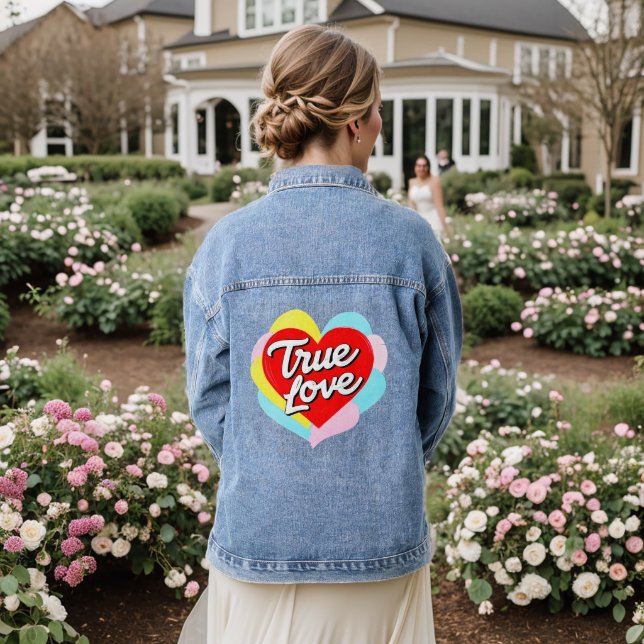 Veste En Jean Amour Véritable (Mariage Retour)