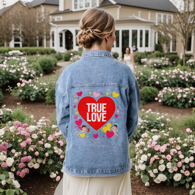 Veste En Jean Amour Véritable - Saint Valentin (Mariage Retour)