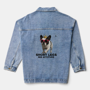 Veste En Jean Amoureux de chiens Bouledogues Français