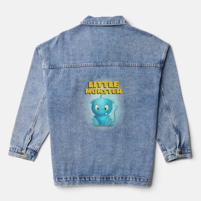 Veste En Jean Amusant Petit Monstre (Verso)