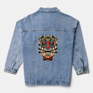 Veste En Jean Ancienne Art Démoniaque Japonaise