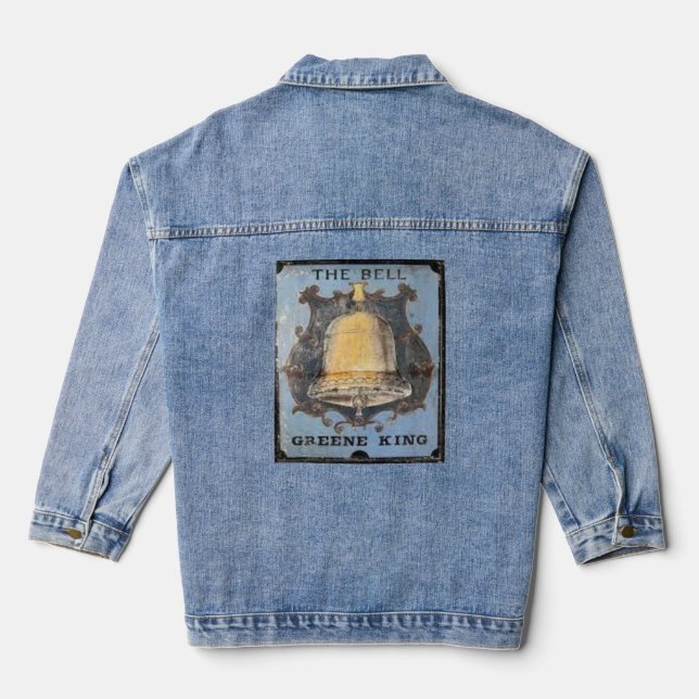 Veste En Jean Anciennes Enseignes de Pub, La Cloche (Verso)