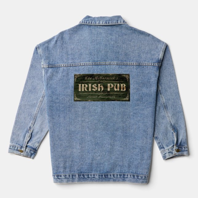 Veste En Jean Anciennes enseignes de pub, McCormick’s (Verso)