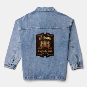 Veste En Jean Anciennes Enseignes de Pub, Wilson