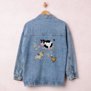 Veste En Jean animaux de ferme