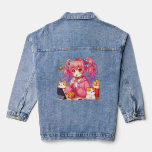 Veste En Jean Anime Bliss : Fille, Pommes de terre et Animaux