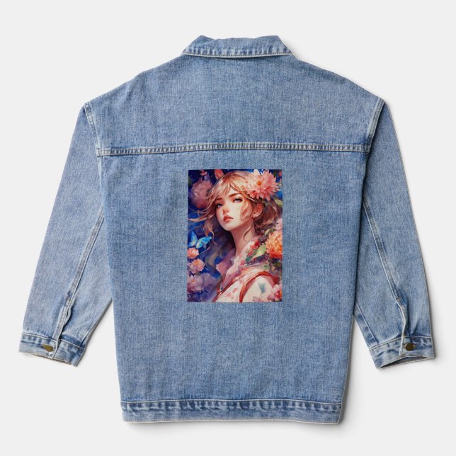 Veste En Jean Anime Princesse (Verso)