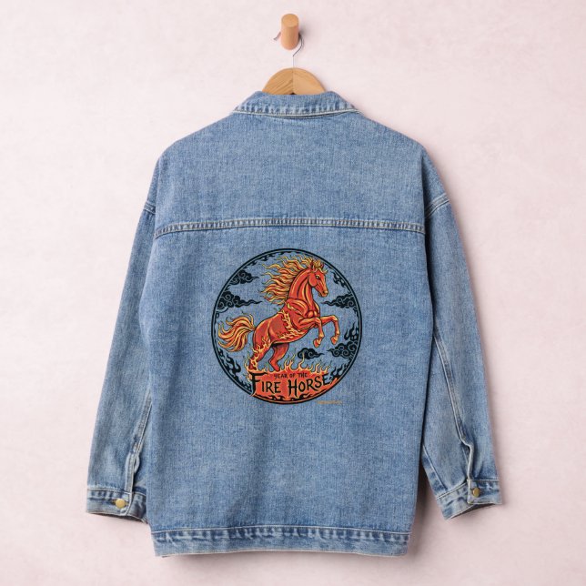 Veste En Jean Année du Cheval de Feu (Hangar)