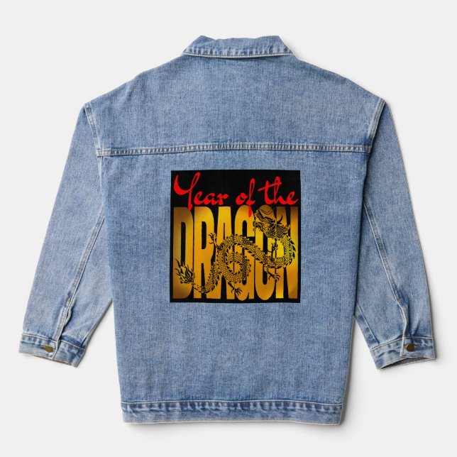 Veste En Jean Année du Dragon (Verso)