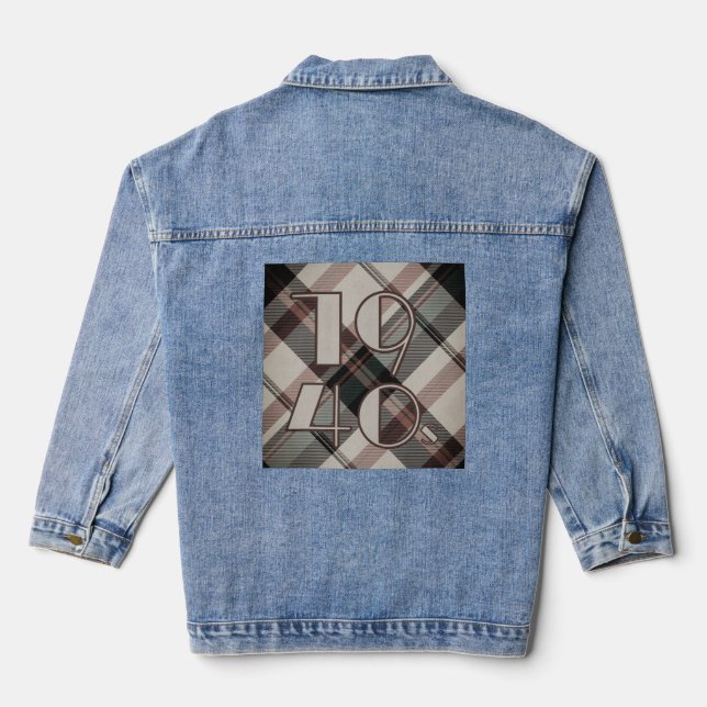 Veste En Jean Années 1940 (Verso)