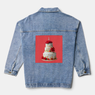 Veste En Jean Anniversaire Cake Art conçoit des T-shirts