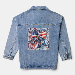 Veste En Jean Anniversaire patriotique 250 ans