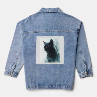 Veste En Jean Apocalypse du chat zombie