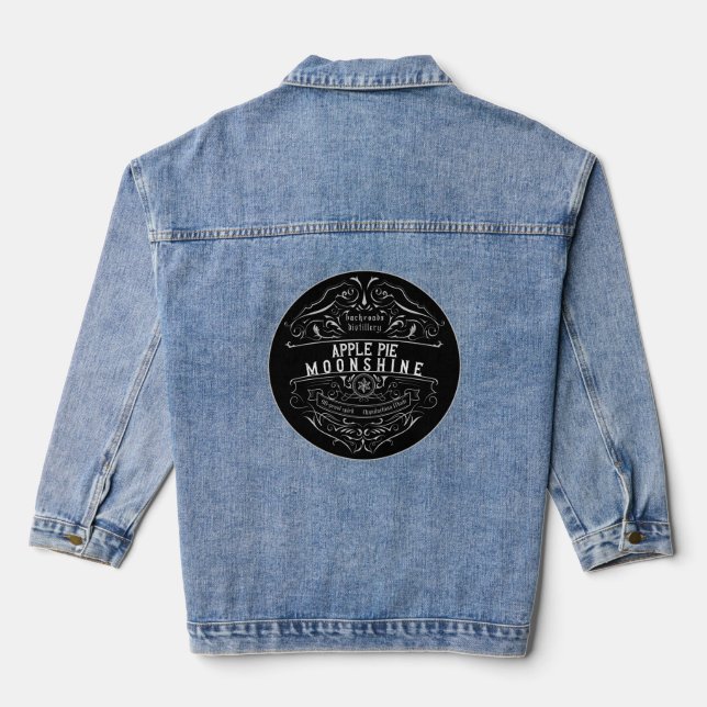 Veste En Jean Appalachia Moonshine Étiquette (Verso)