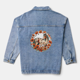 Veste En Jean Appaloosa Horse Poppy Appy Hors
