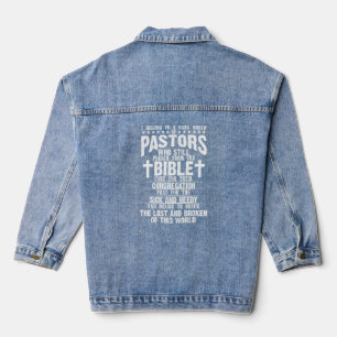 Veste En Jean Appréciation du pasteur Christian Pracher Hommes F