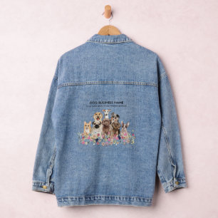 Veste En Jean Aquarelle Drôles Chiens Mignons Animal De Compagni