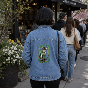 Veste En Jean Archère Elfe de la Forêt Enchantée Verte Fantastiq