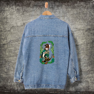 Veste En Jean Archère Elfe de la Forêt Enchantée Verte Fantastiq