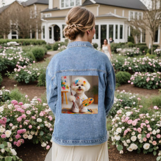 Veste En Jean Art spitz japonais