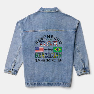 Veste En Jean Assemblé aux États-Unis avec des pièces brésilienn