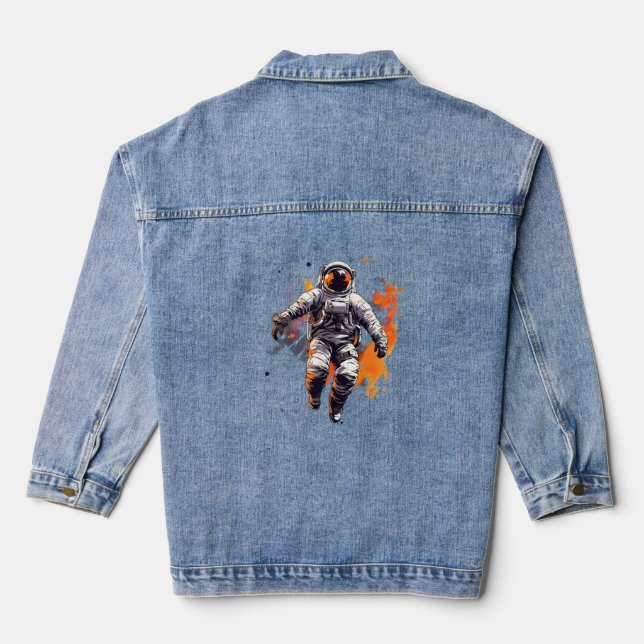 Veste En Jean Astronaut Graphic Tee (Verso)