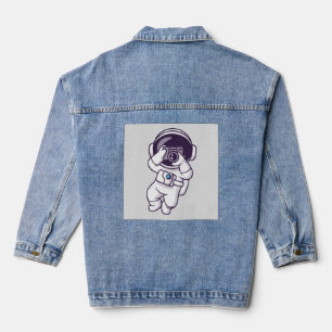 Veste En Jean Astronaute Mignon  Denim Personnalisé 