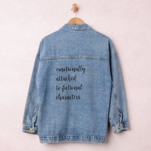 Veste En Jean Attaché Émotionnellement À Des Caractères De Ficti