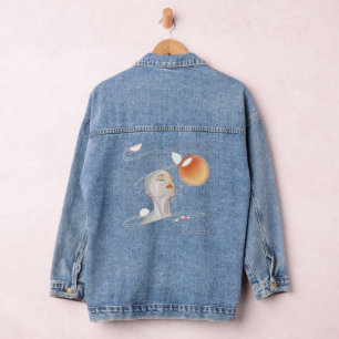 Veste En Jean Attaque à la nébuleuse et collier galactique à per
