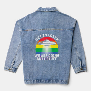 Veste En Jean Atteindre Loser Faisait Butt Stuff Rainbow Flag G