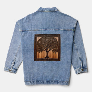 Veste En Jean Australian Wattle Tree 3D Wood Print,