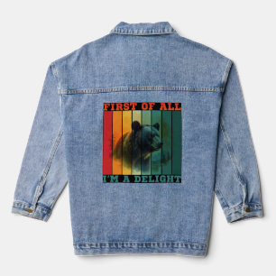 VESTE EN JEAN AVANT TOUT JE SUIS UN DÉLICE