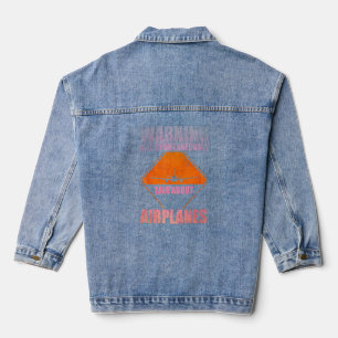 Veste En Jean Aviation Peut Parler Spontanément D'Avions _5