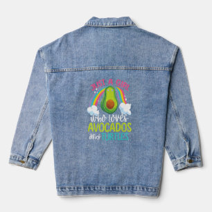 Veste En Jean Avocado Ocean Animal Girls Femme Turtle