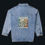 Veste En Jean Awesome Since 1952 Dad Grandpa Husband Birthday 7<br><div class="desc">Awesome Since 1952 Dad Grandpa Husband Birthday 70 Years.</div>