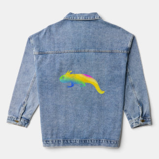Veste En Jean Axolotl mignon Animal Amphibien Coloré 6