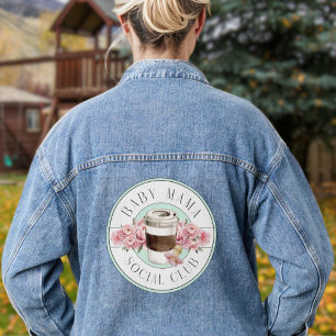 Veste En Jean Baby Mama Social Club Aqua et Rose