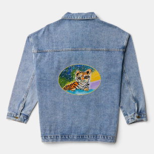 Veste En Jean Baby Tiger "Art by Kids"