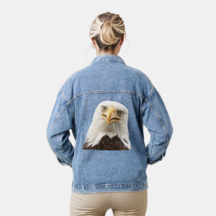 Veste En Jean Bald Eagle Drôle Visage fin photo