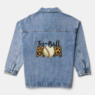 Veste En Jean Ball Maman Fête des mères Tee Tee Teeball Maman Le