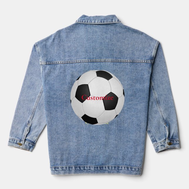 Veste En Jean Balle de football Thunder_Cove (Verso)